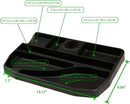 Mind Reader Under Desk Sliding Compartment Organizer, Black
