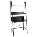 71" Freestanding Laptop Desk with Open Shelves