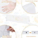 71-Inch Foldable Bed Rail Swing Down Baby Bed Guard Rail with Adjustable Safety Strap-White