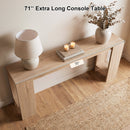71 Inches Long Console Table with Storage for Hallway