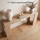 71 Inches Long Console Table with Storage for Hallway