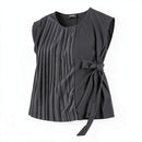 Alfani Pleated Side-Tie Top, Size Large