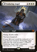 Enduring Angel // Angelic Enforcer (MID-327) - Innistrad: Midnight Hunt: (Extended Art, Double Faced Transform)