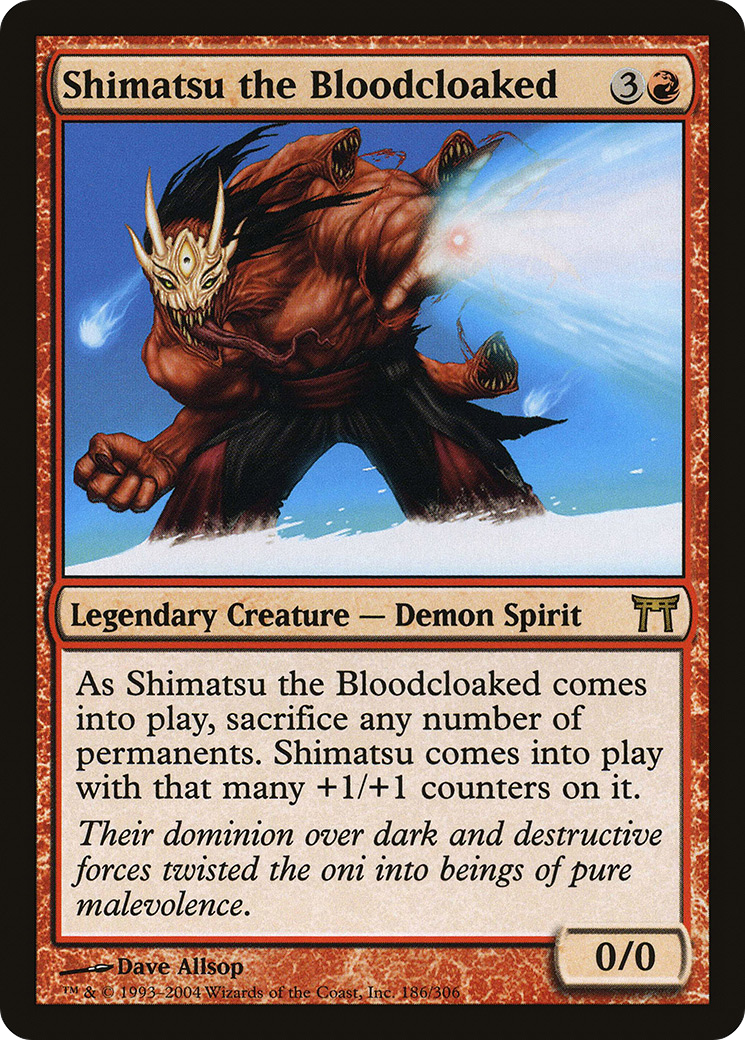 Shimatsu the Bloodcloaked (CHK-186) - Champions of Kamigawa Foil