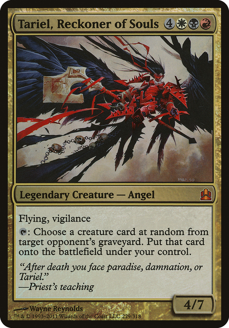 Tariel, Reckoner of Souls (OVER-229) - Commander 2011 Oversized Foil