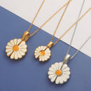 Stainless Steel Sunflower Pendant