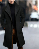 Mens Mid-length Wool Coattrench Coat