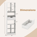 71inch Tall Freestanding Bookcase with Drawer 10-Cube Storage Organizer