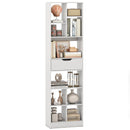 71inch Tall Freestanding Bookcase with Drawer 10-Cube Storage Organizer