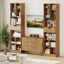 71inch Tall Freestanding Bookcase with Drawer 10-Cube Storage Organizer