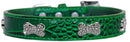 Dog, Puppy & Pet Designer Croc Collar, "Crystal Bone"
