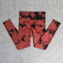 Women's Printed Tie-dye Seamless Skinny Yoga Pants