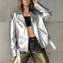 Leather Biker Jacket For Women Boyfriend-Style