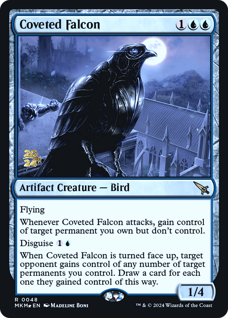 Coveted Falcon (PRE-048) - Murders at Karlov Manor Promos Foil