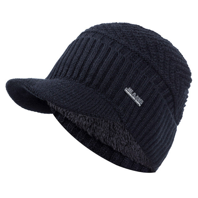 Unisex Warm Fur Lined Beanie