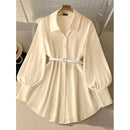 New Summer Womens White Blouse
