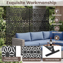 Metal Privacy Screen 72"H x 48"W Freestanding Fence Panel