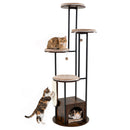 72-Inch Multi-Level Cat Tree with Condo and Perches
