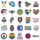 50 Cartoon Hippie Hippie Stickers Personalized Decoration Line