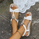Sandals Women's Beaded Butterfly Decorative Roman Shoes