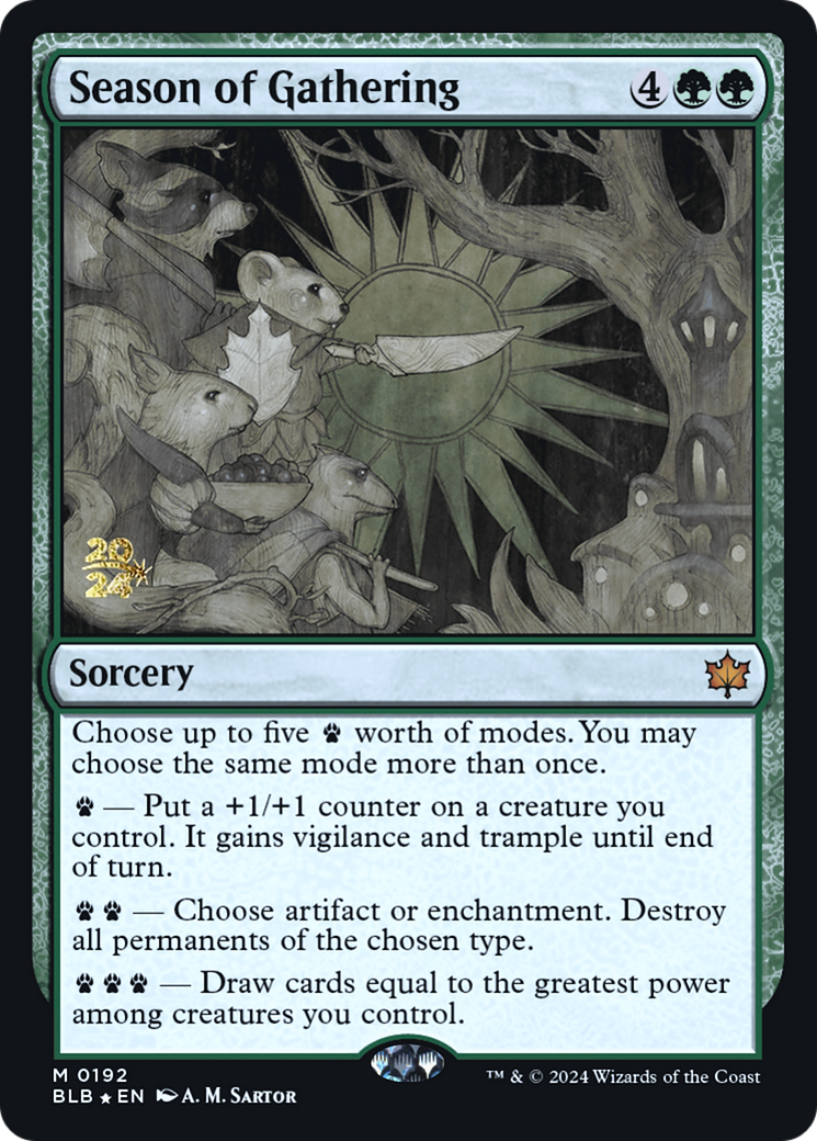 Season of Gathering [Bloomburrow Prerelease Promos]