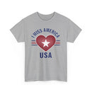 "I Miss America" Heart Unisex Heavy Cotton Tee