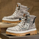 Men's High-top Boots Autumn Denim