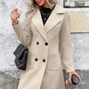 Elegant Women's Wool Suit Coat With Refined Style