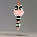 Pink Pumpkin Patch Bar Charm - Tumbler Handle Charm