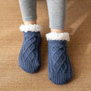 Winter Knitted Plush Socks, Non-slip, Women’s