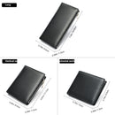 Handmade Cowhide Men's Zip Wallet Anti-theft
