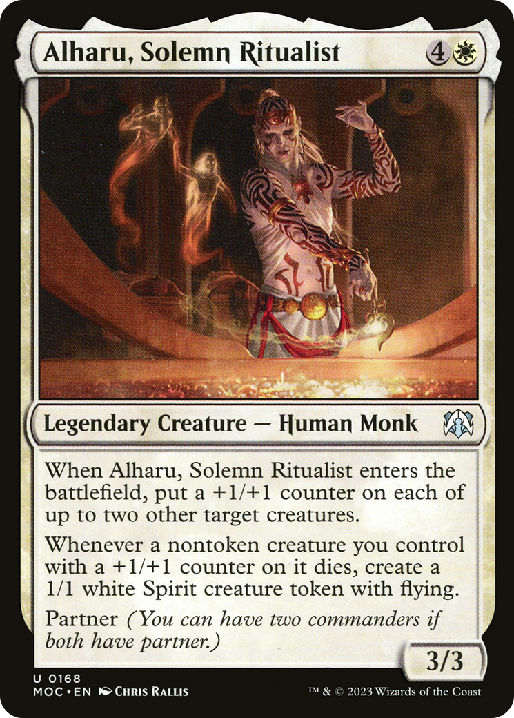 Alharu, Solemn Ritualist (MOC-168) - March of the Machine Commander