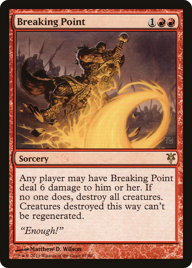 Breaking Point (DDK-067) - Duel Decks: Sorin vs. Tibalt