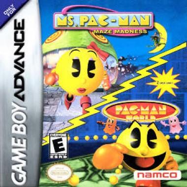 Ms. Pac-Man Maze Madness Pac-Man World (Gameboy Advance)