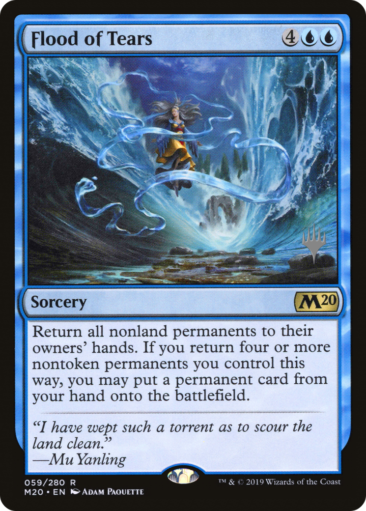 Flood of Tears (PPM20-59P) - Core Set 2020 Promos Foil
