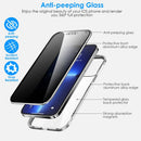 Privacy Magnetic Phone Case 360¡ Full Protection Anti Spy Phone Cover Double Sided Tempered Glass Magnet Absorption Fit for IOS Phone 12 Pro