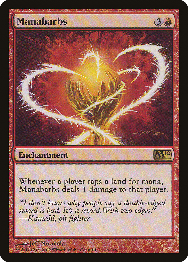 Manabarbs (M10-149) - Magic 2010 Foil