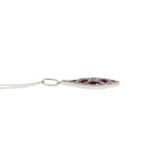 .58ct Ruby Diamond Fashion Pendants 14KT White Gold