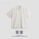 Simple Striped Patchwork Short Sleeve Long Sleeve Shirt