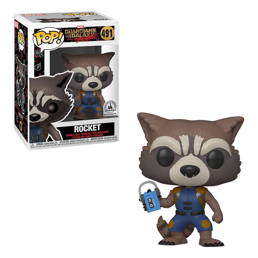 Funko POP! Guardians of the Galaxy - Rocket Vinyl Figure #491 Disney Parks Exclusive (NOT 100% MINT)