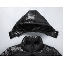 Black Gold Short Winter Coat For Men And Women