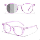 Retro Color-changing Anti-blue Light Glasses Anti-wind And Sand Droplets Myopia Frame