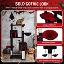 75 Inch Gothic Cat Tree with 2 Condos and Top Perch for Large Cats 20+ LBS