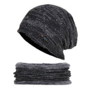 Biking Men's Two-piece Woolen Hat with Ear Protection