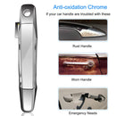 iMounTEK 4pcs Chrome Outer Handles Outside Exterior Door Handles Front Rear for Chevy Pickup Truck 2007-2013 Suburban Sierra Silverado Escalade Cadill