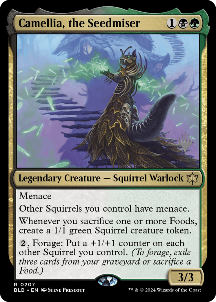 Camellia, the Seedmiser (PPBLB-207) - Bloomburrow Promos