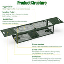2-Pack Humane Live Rat Trap Cage with Dual Doors
