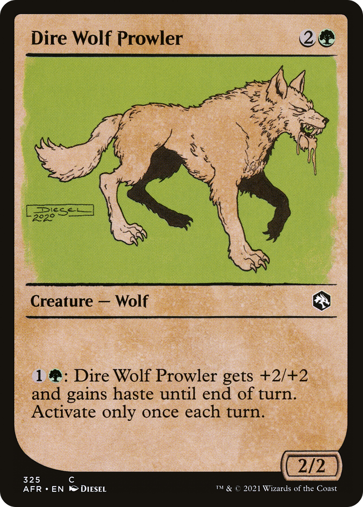 Dire Wolf Prowler (AFR-325) - Adventures in the Forgotten Realms: (Showcase) Foil