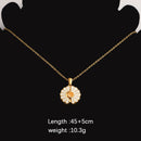 Stainless Steel Sunflower Pendant