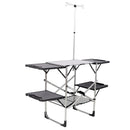 Folding Camping Kitchen Table with Heat-Resistant Top